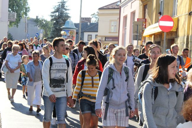 Pożeganie pielgrzymów w Tarnowie 