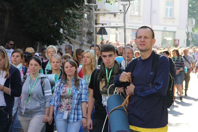 Pożeganie pielgrzymów w Tarnowie 