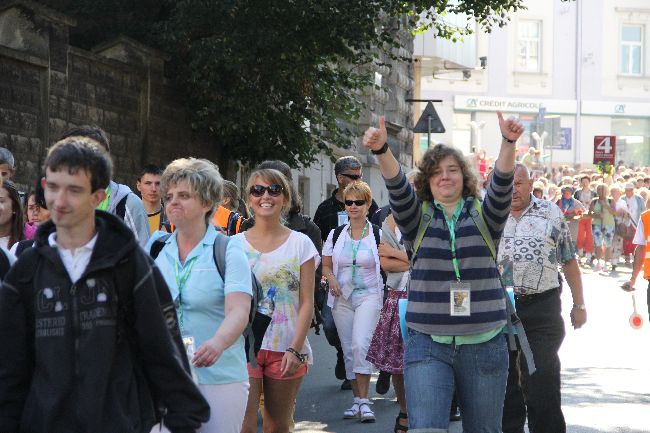 Pożeganie pielgrzymów w Tarnowie 