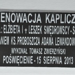 Poświęcenie kapliczki w Sokoli Dąbrowej