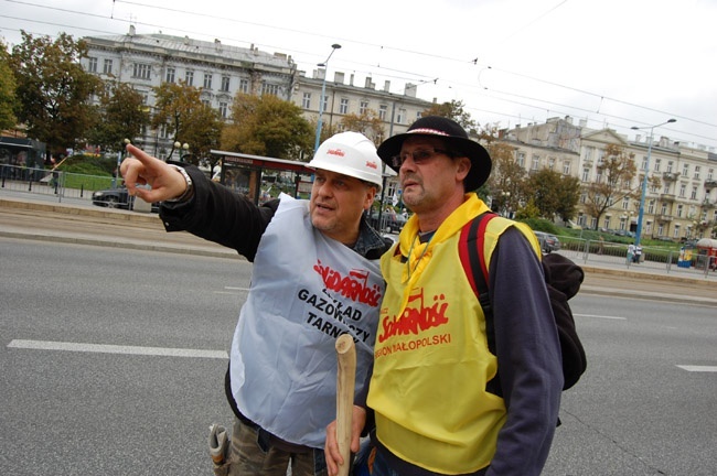 Małopolscy związkowcy w Warszawie