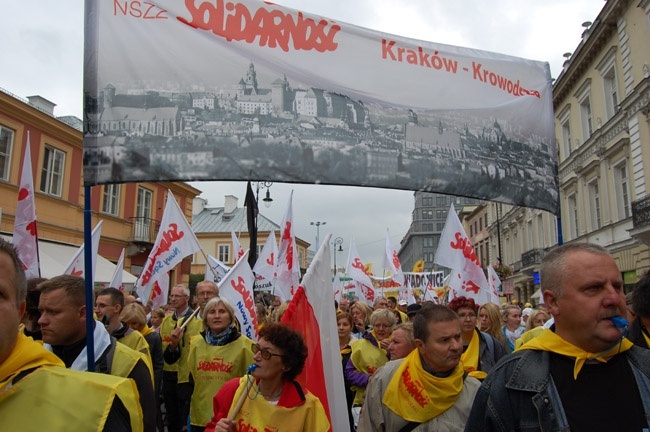 Małopolscy związkowcy w Warszawie