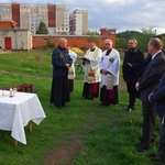 Poświęcenie gruntu pod kaplicę w Trudovskoye