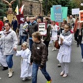 Parada aniołów przeszła ul. Płocką na płoński rynek