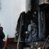 Pożar przed meczetem w Gdańsku