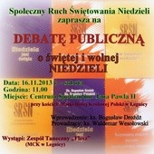 Debata o wolnej niedzieli