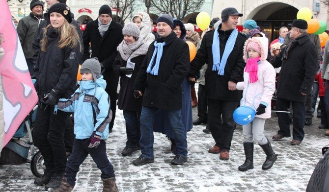 Pierwsze rodzinne spotkanie na cieszyńskim Rynku odbyło sie w grudniu 2013 r.