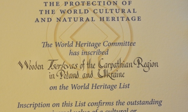 Certyfikat UNESCO