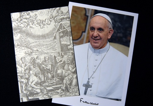 Te obrazki przywiózł na Kuźnię z Watykanu ks. Albert Warso