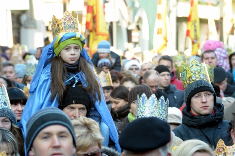 Orszak w Świdnicy - hołd na Rynku