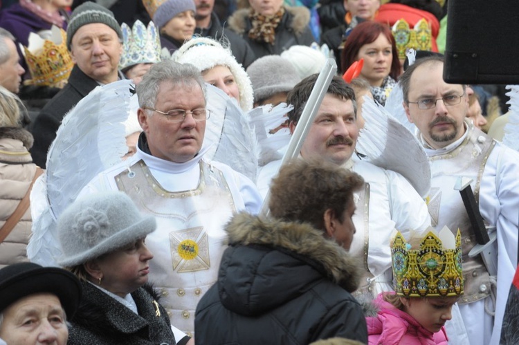 Orszak w Świdnicy - hołd na Rynku