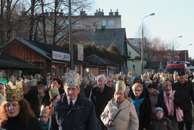 Orszak Trzech Króli w Myślenicach 2014 r.