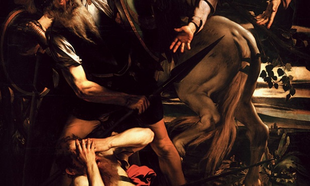 Michelangelo Merisi da Caravaggio „Nawrócenie św. Pawła” olej na desce, ok. 1600, Muzeum Odescalchi Balbi, Rzym