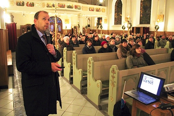 Wykład Francuza w kościele św. Teresy od Dzieciątka Jezus