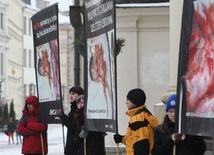 Fundacja "Pro-prawo do życia" protestowała przeciwko aborcji.