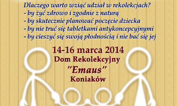 "Poznaj swoją płodność", warsztaty metod rozpoznawania płodności, 14-16 marca, Koniaków