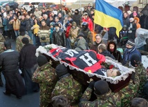 Kijów: Pogrzeb zabitego Białorusina