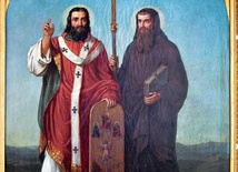 Josef Zelený „Św. Cyryl i św. Metody”  olej na płótnie, 1863 Klasztor benedyktynów, Rajhrad 