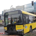 Wypadek autobusu w Katowicach