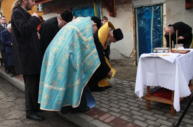 Poświęcenie krzyży na cerkwi w Kędzierzynie-Koźlu