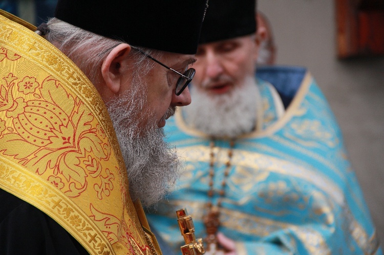 Poświęcenie krzyży na cerkwi w Kędzierzynie-Koźlu