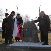 Odłonięcie tablicy upamiętniajacej bitwę pod Kurdwanowem