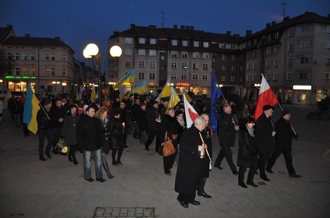 Marsz dla Ukrainy w Szczecinku