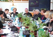  Konferencja zapowiadająca VII MŚR. Na zdjęciu m.in. prezydent Zabrza Małgorzata Mańka-Szulik i metropolita katowicki abp Wiktor Skworc