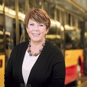 Solange Olszewska – prezes Solaris Bus & Coach. Kierowana przez nią firma produkuje i eksportuje autobusy oraz trolejbusy do prawie 30 krajów świata 
