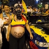 Nocny marsz w Caracas
