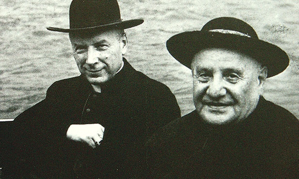  Wenecja, 17 czerwca 1957 r. Patriarcha Wenecji kard. Angelo Giuseppe Roncalli – przyszły papież Jan XXIII z kard. Stefanem Wyszyńskim