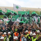 Demonstracja górników