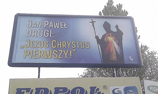  Pierwszy billboard ewangelizacyjny pojawił się także w Bielsku-Białej