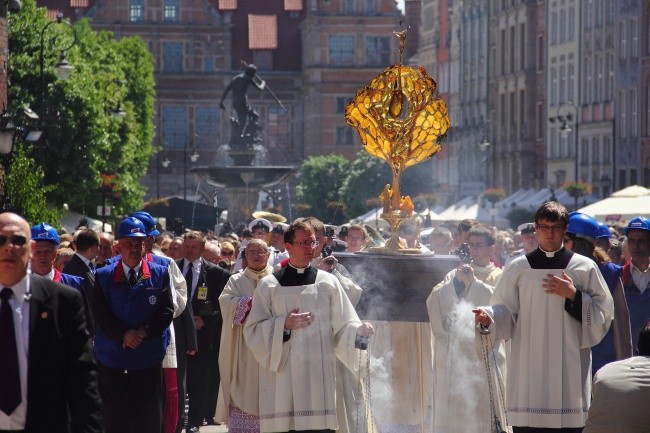 Procesja Bożego Ciała ulicami Gdańska