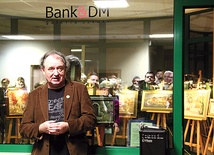 Dariusz Młynarczyk na otwarciu kolejnej wystawy w Galerii Bank & DM