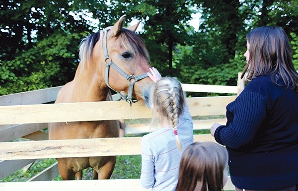  Najmłodszym bardzo podobały się zwierzęta w minizoo