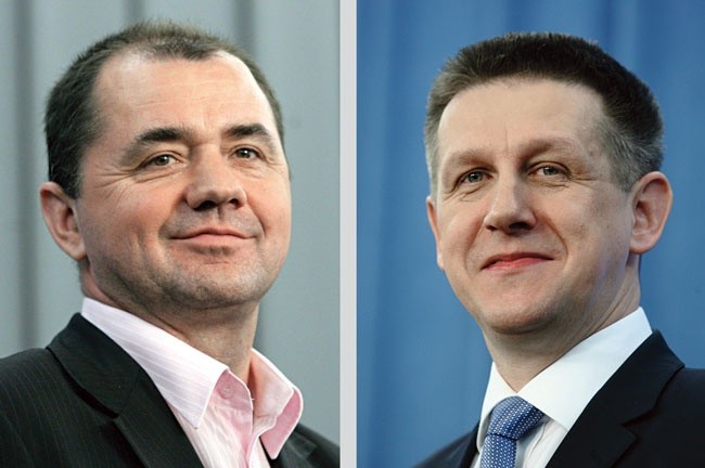 Oto bohaterowie afery podkarpackiej, od lewej:  Zbigniew Rynasiewicz,  wiceminister z PO,  i Jan Bury,  szef klubu parlamentarnego PSL