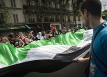 Propalestyńska manifestacja w Paryżu