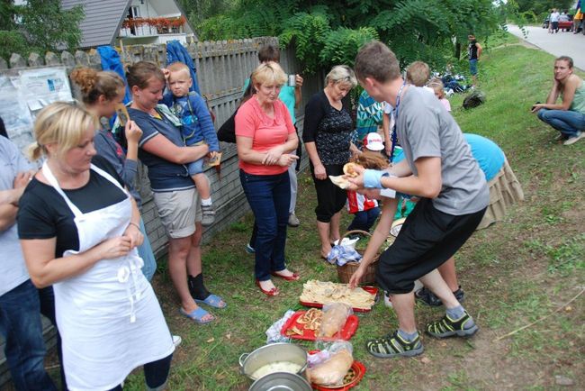 Pielgrzymi podczas trasy 