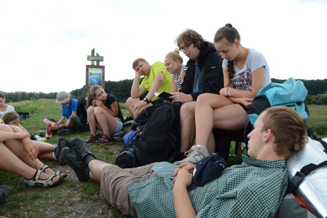 Liderzy ŚDM na Camino