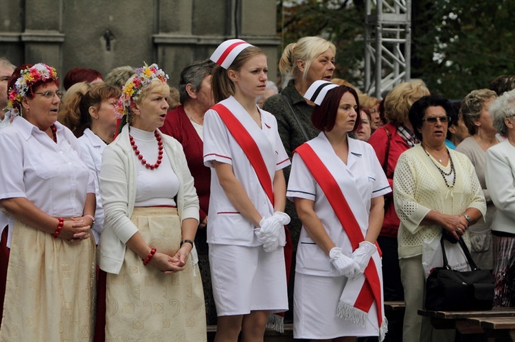 Pielgrzymka kobiet do Piekar - przed Mszą św.