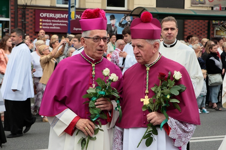 Pielgrzymka kobiet do Piekar - przed Mszą św.