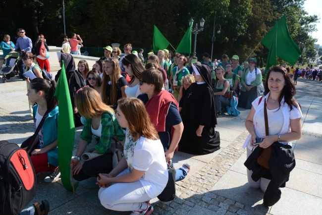 Wejście na Jasną Górę