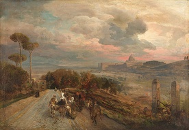 Obraz „Via Cassia koło Rzymu” Oswalda Achenbacha powstał w 1878 roku. W 1946 wykradziony z muzealnej skrytki, po ponad  70 latach wrócił do Wrocławia
