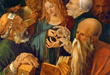 Albrecht Dürer 1471 – 1528  „Chrystus wśród doktorów” 1506 Muzeum Thyssen-Bornemisza, Lugano