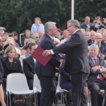 Bronisław Komorowski i Joachim Gauck na Westerplatte 