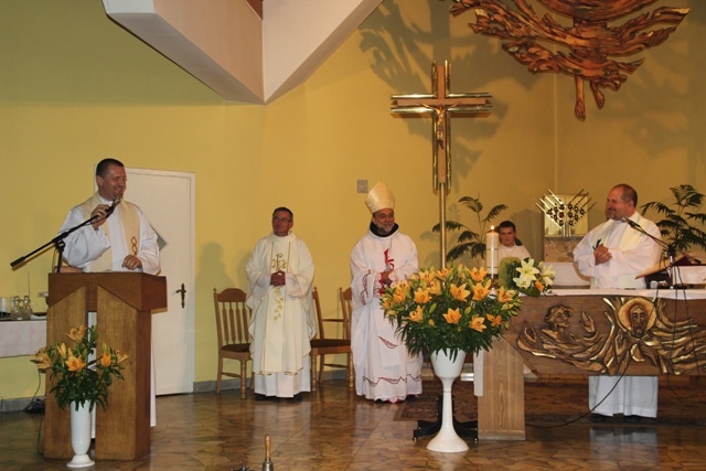 Prymicje bp. Tadeusza Kusego w Cieszynie-Kalembicach