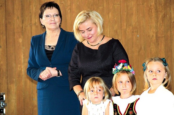 Wśród gości była marszałek RP Ewa Kopacz. Z prawej Ilona Jaroszek