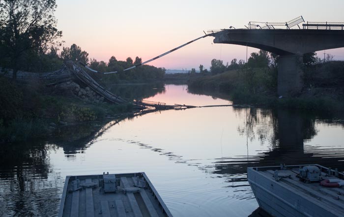 Konwój z Katowic na wschodniej Ukrainie