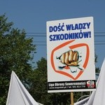 Protest górników